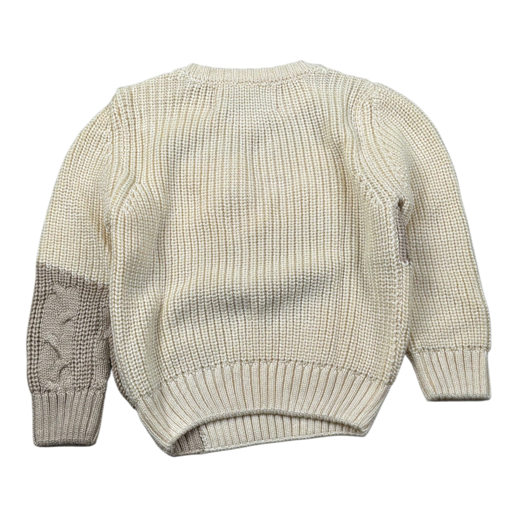 Cesare Paciotti Maglia Girocollo Bicolore Beige per Neonato MGP6358BXX BEIGE CESARE PACIOTTI 