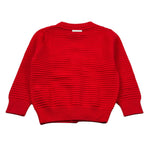 Cesare Paciotti Cardigan tinta unita con Stampa Rosso per Neonato MGP6360BN ROSSO CESARE PACIOTTI 