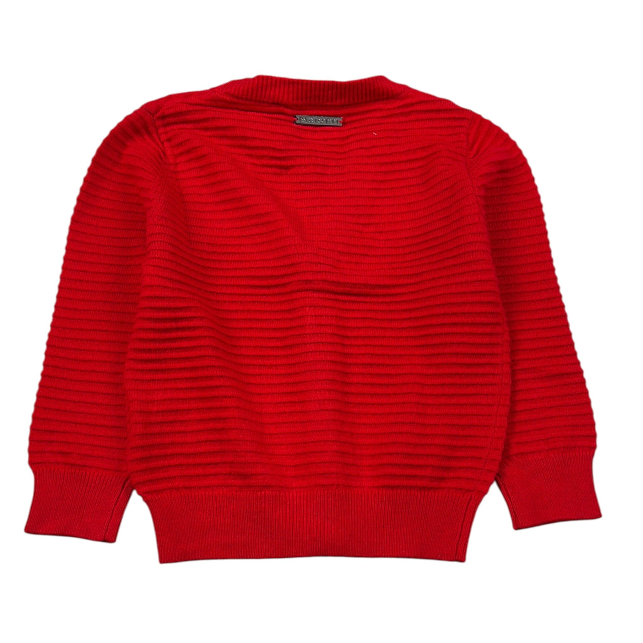 Cesare Paciotti Cardigan tinta unita con Stampa Rosso per Neonato MGP6360BXN ROSSO CESARE PACIOTTI 