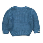 Cesare Paciotti Maglia Girocollo Bicolore Azzurro per Neonato MGP6363B AZZURRO CESARE PACIOTTI 