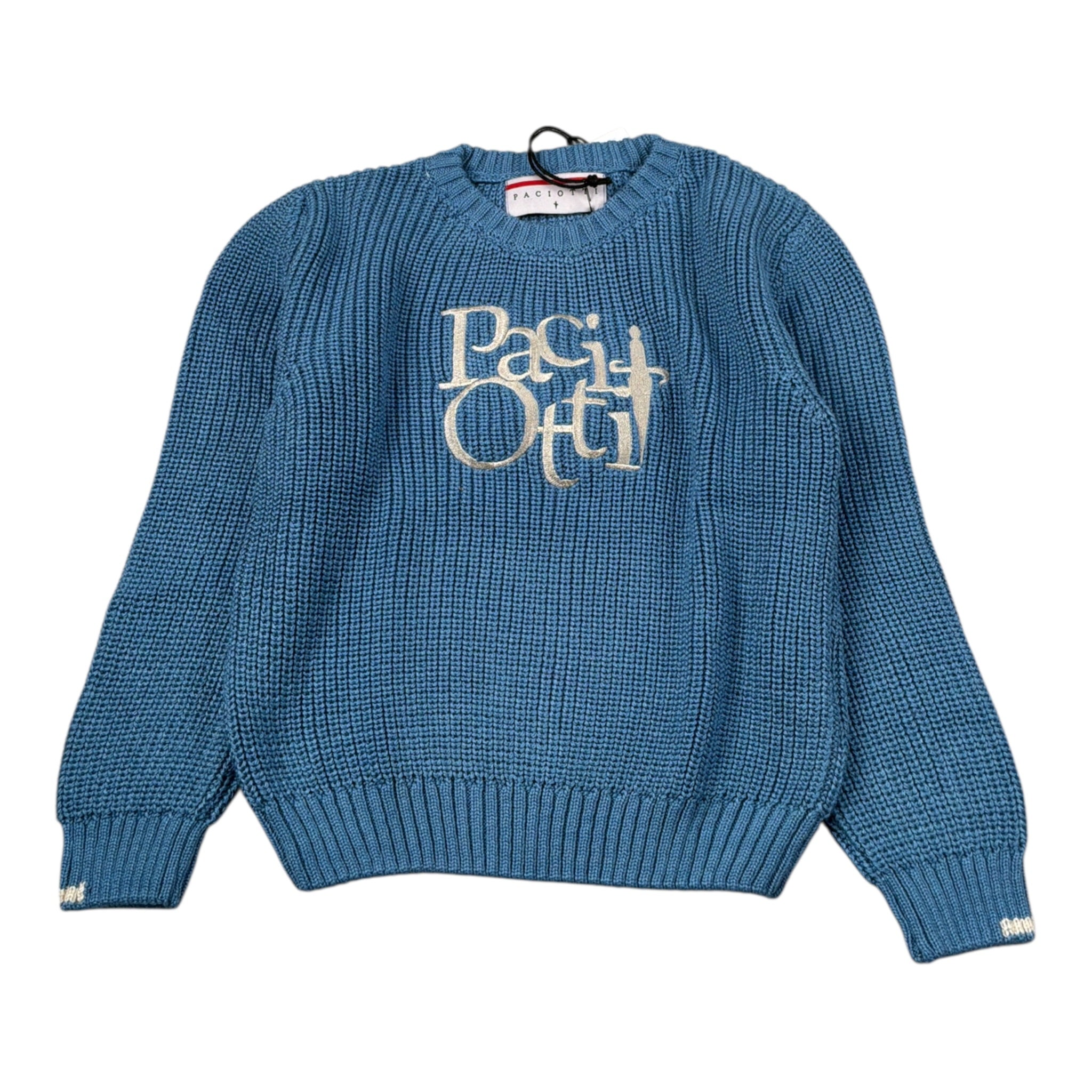 Cesare Paciotti Maglia Girocollo Bicolore Azzurro per Bambino MGP6363BX AZZURRO CESARE PACIOTTI 