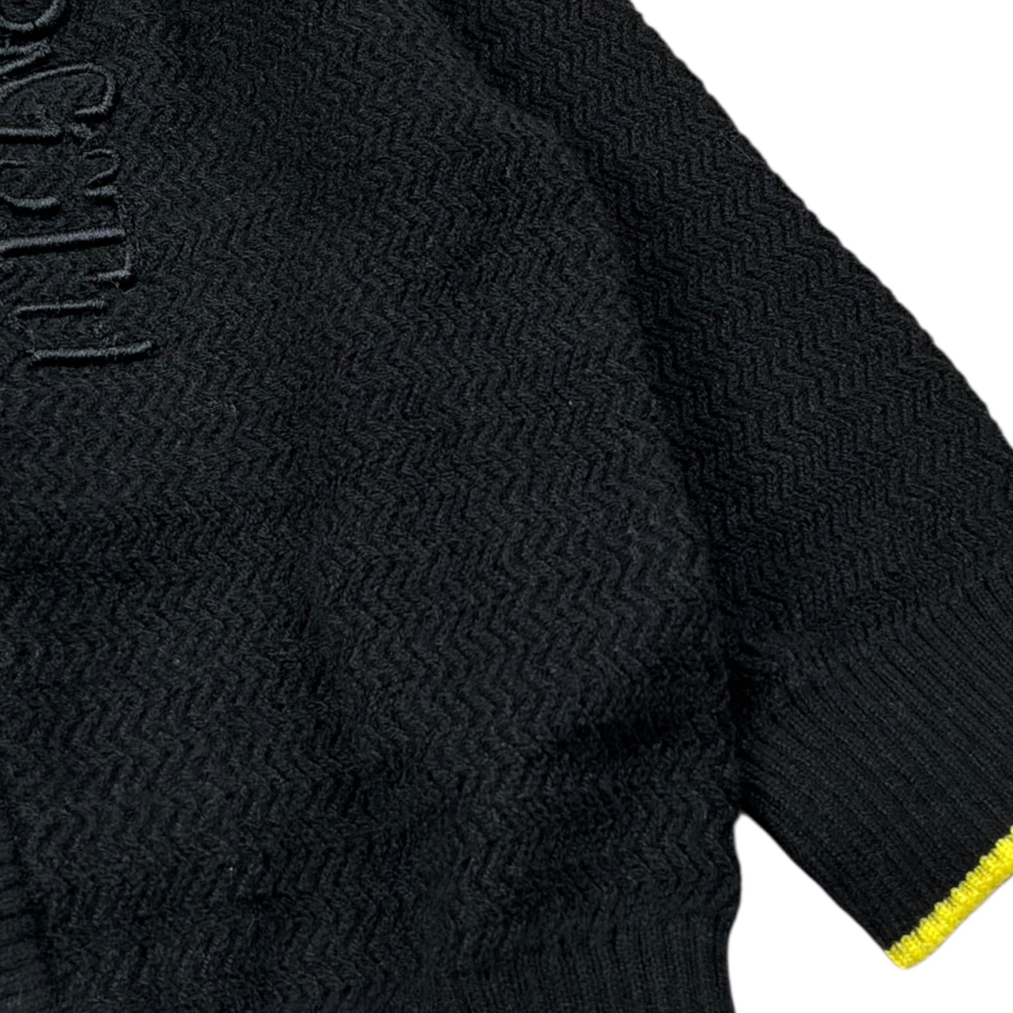 Cesare Paciotti Cardigan tinta unita con Colletto Nero per Neonato MGP6365BX NERO CESARE PACIOTTI 