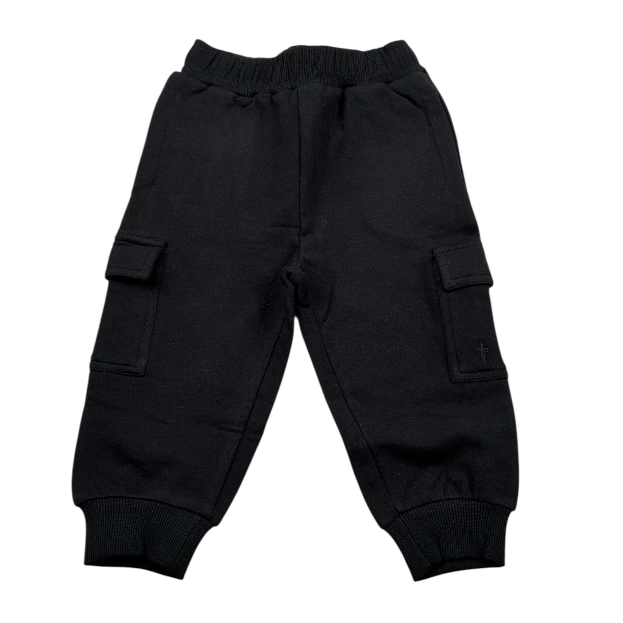 Cesare Paciotti Pantalone Tuta tinta unita Nero per Neonato PFP6301B NERO CESARE PACIOTTI 