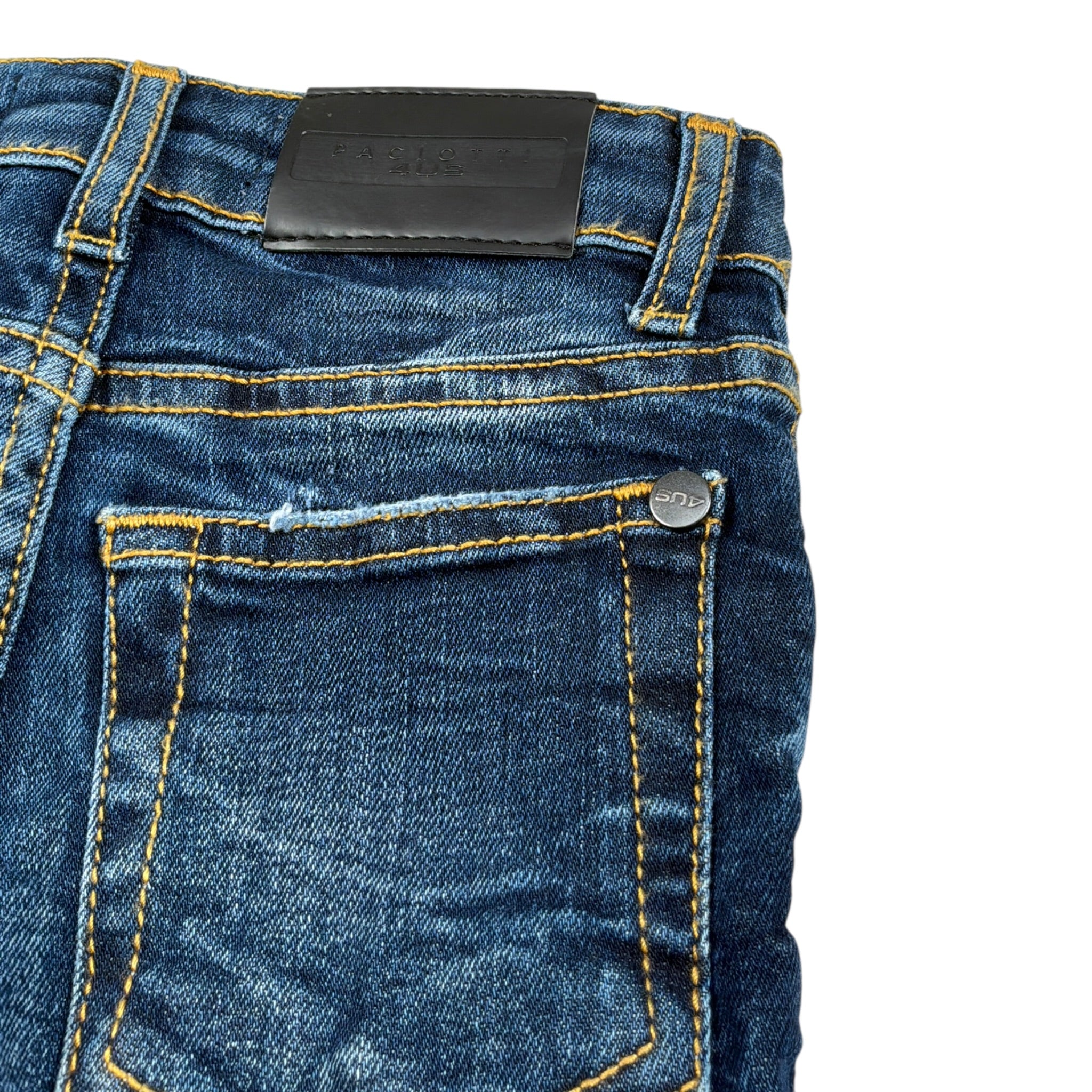 Cesare Paciotti Jeans tinta unita con Girovita Regolabile Blu per Neonato PTP1125B BLU CESARE PACIOTTI 