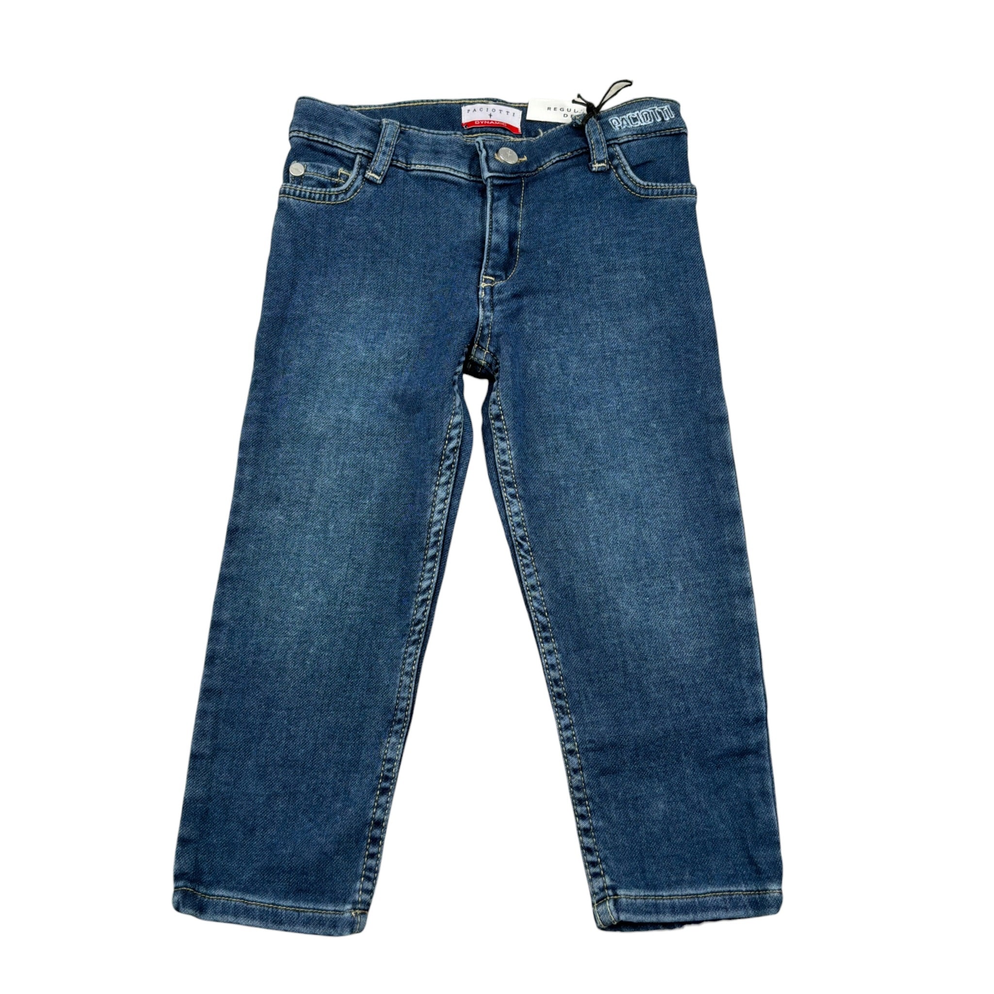 Cesare Paciotti Jeans tinta unita con Girovita Regolabile Blu per Bambino PTP6301BJXX BLU CESARE PACIOTTI 