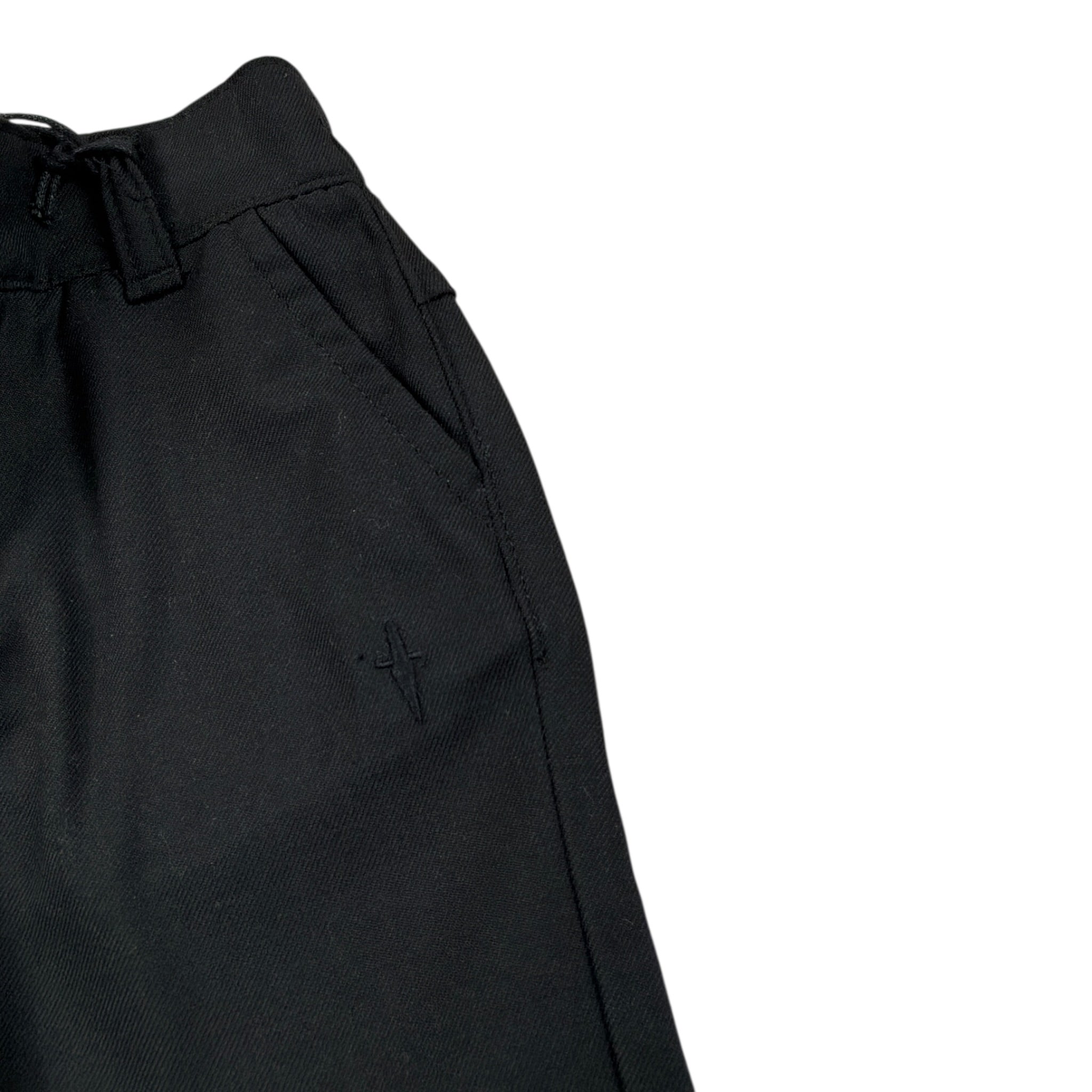 Cesare Paciotti Pantalone tinta unita con Elastico In Vita Nero per Neonato PTP6355B NERO CESARE PACIOTTI 