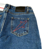Cesare Paciotti Jeans tinta unita con Girovita Regolabile Blu per Bambino PTP6364BJXXX BLU CESARE PACIOTTI 