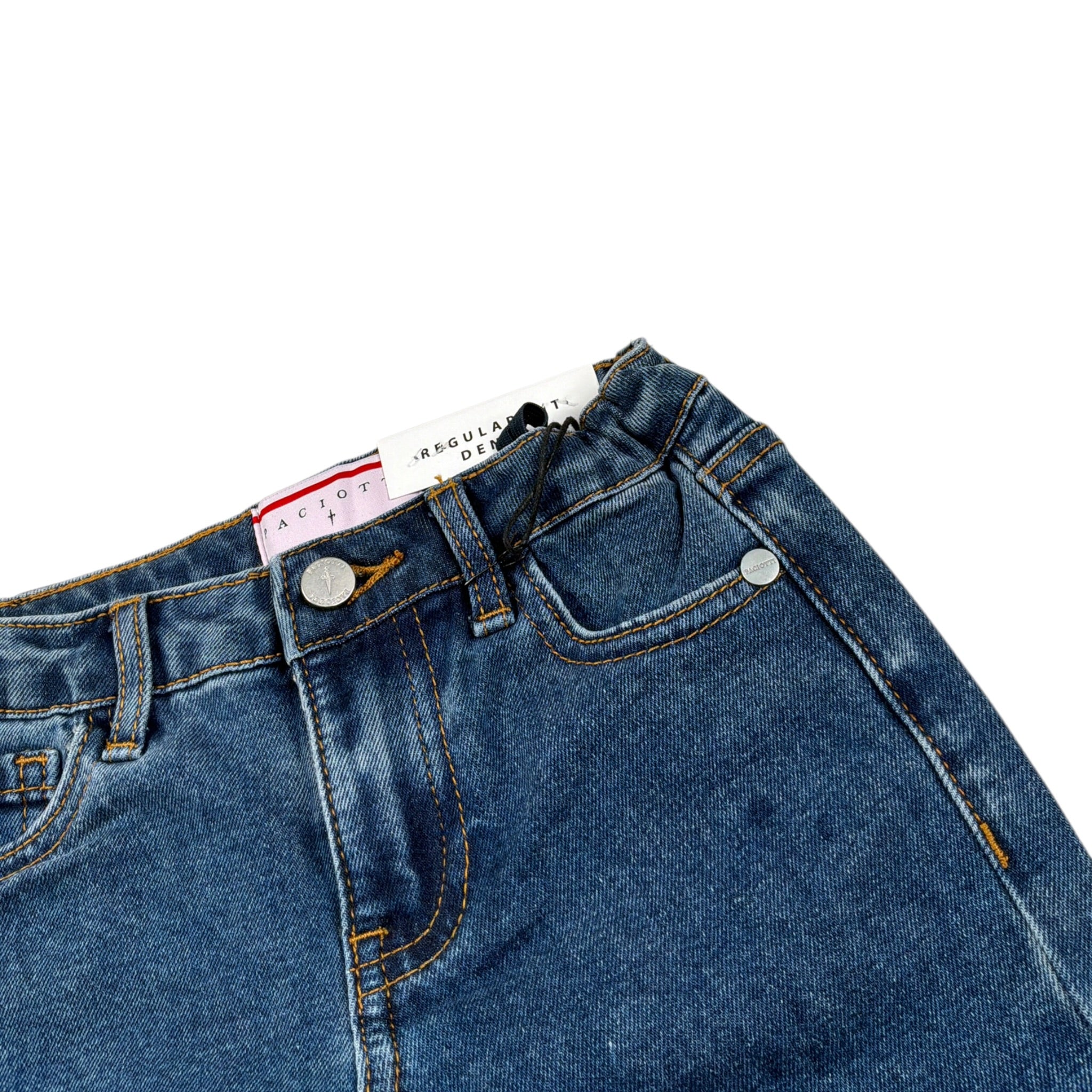 Cesare Paciotti Jeans tinta unita con Girovita Regolabile Blu per Neonato PTP6364BN BLU CESARE PACIOTTI 