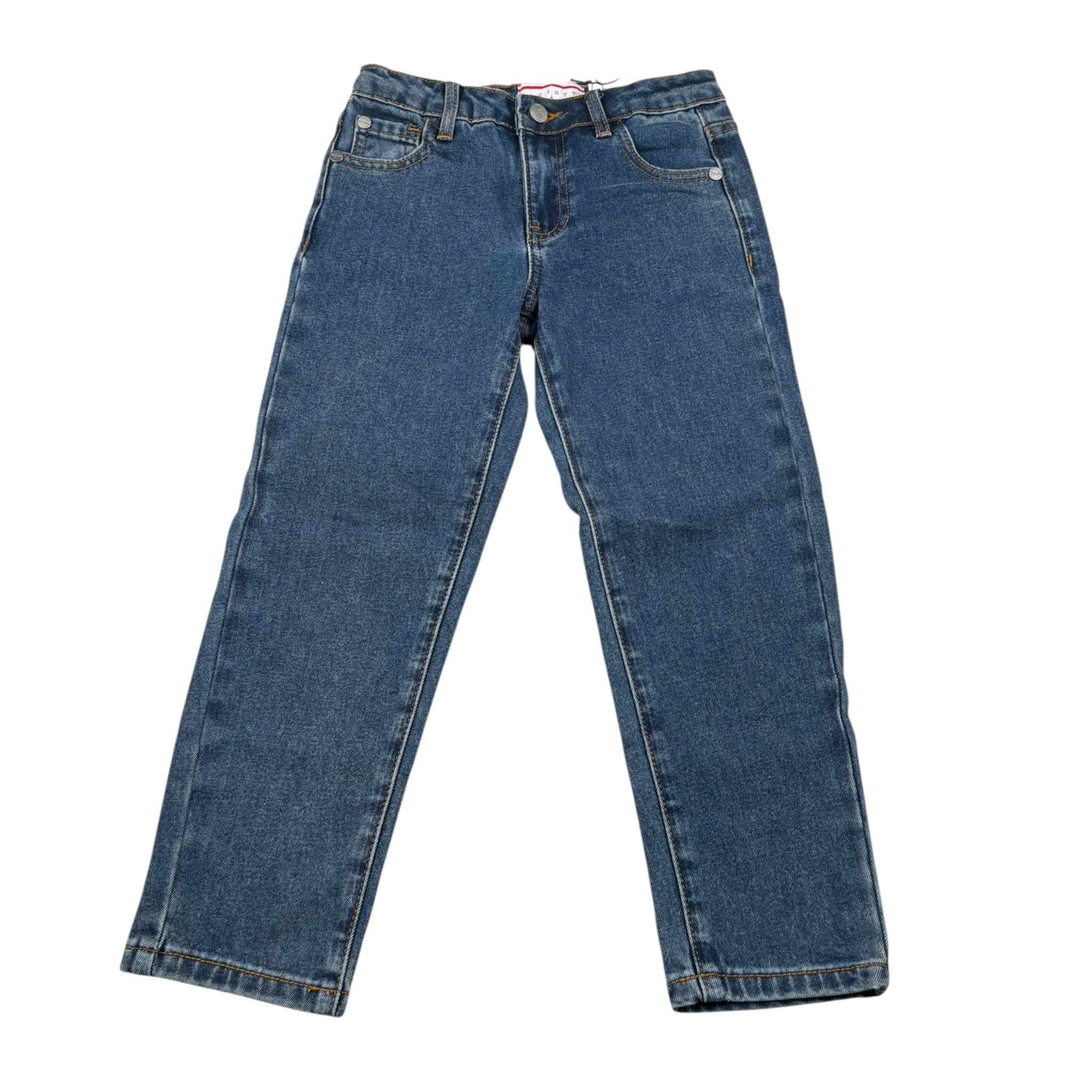 Cesare Paciotti Jeans tinta unita con Girovita Regolabile Blu per Bambino PTP6364BXX BLU CESARE PACIOTTI 