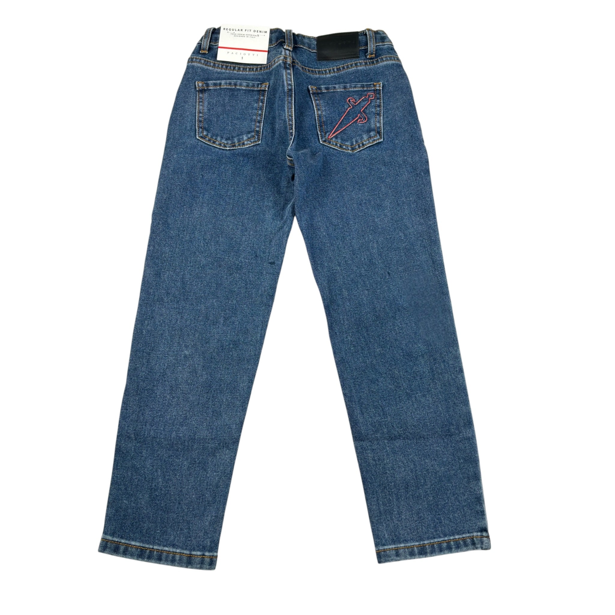 Cesare Paciotti Jeans tinta unita con Girovita Regolabile Blu per Neonato PTP6364BXXX BLU CESARE PACIOTTI 