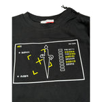 Cesare Paciotti Shirt tinta unita con Stampa Nero per Bambino TSP6302JX NERO CESARE PACIOTTI 