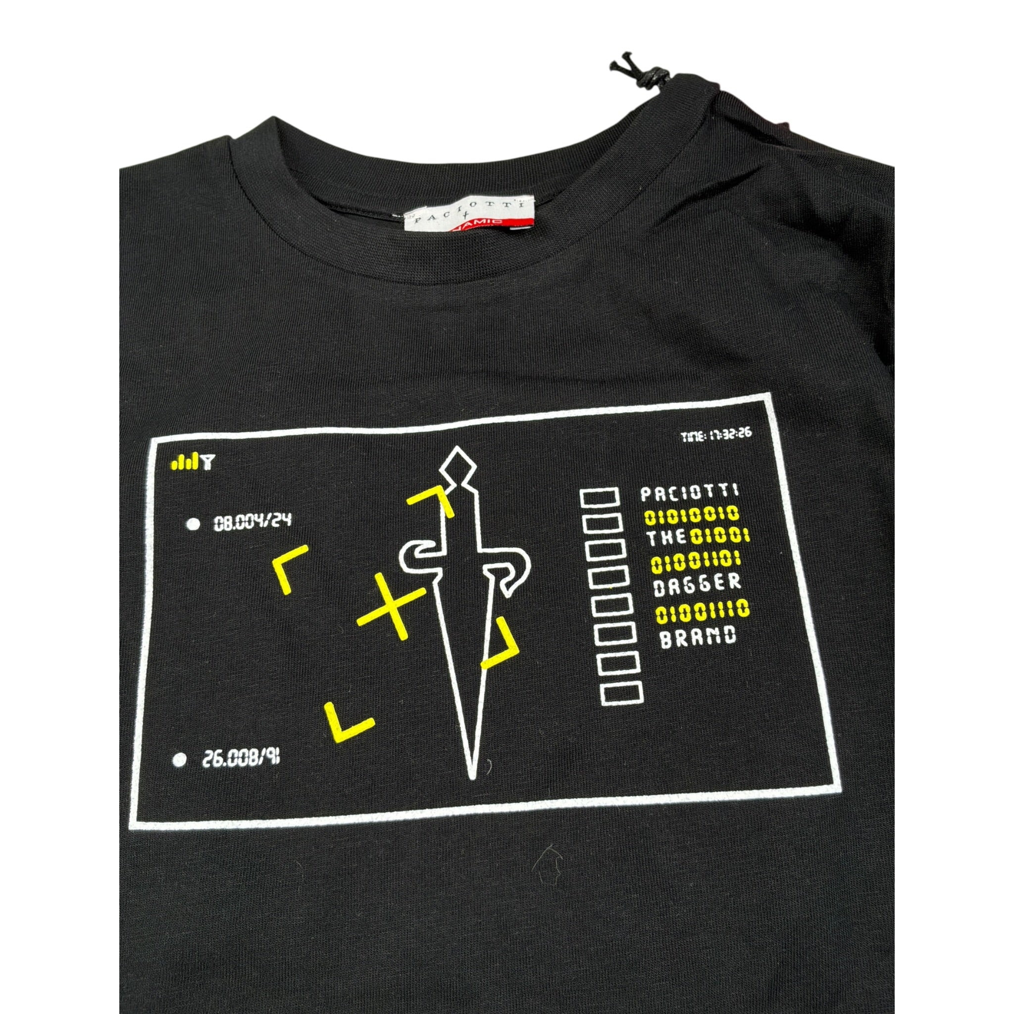 Cesare Paciotti Shirt tinta unita con Stampa Nero per Bambino TSP6302JX NERO CESARE PACIOTTI 