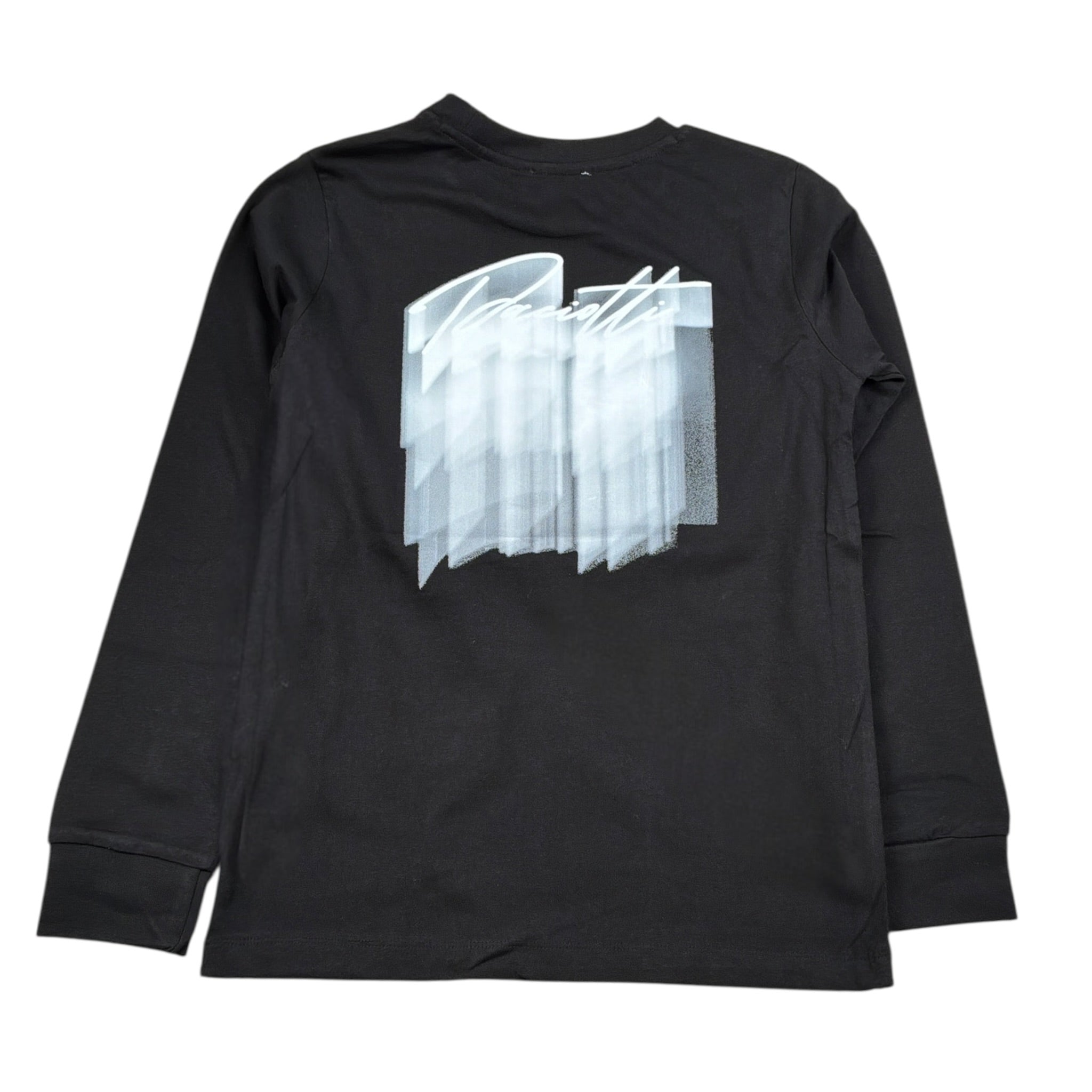 Cesare Paciotti Shirt tinta unita con Stampa Nero per Bambino TSP6308JXX NERO CESARE PACIOTTI 