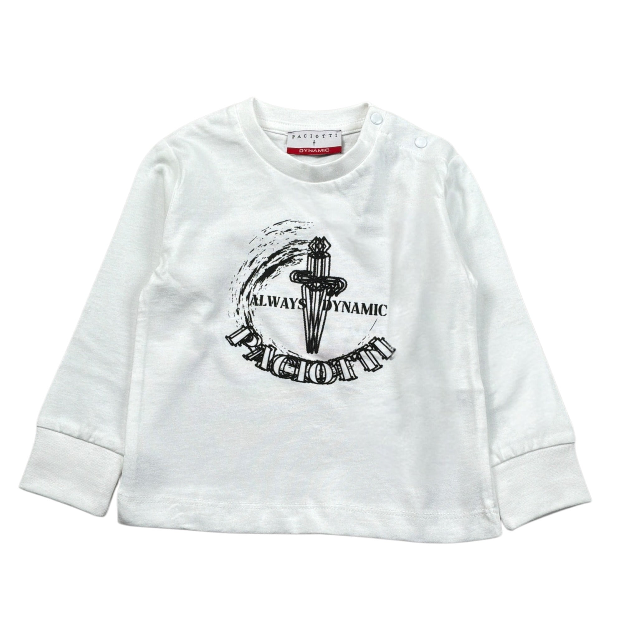 Cesare Paciotti Shirt tinta unita con Stampa Bianco per Neonato TSP6315B BIANCO CESARE PACIOTTI 