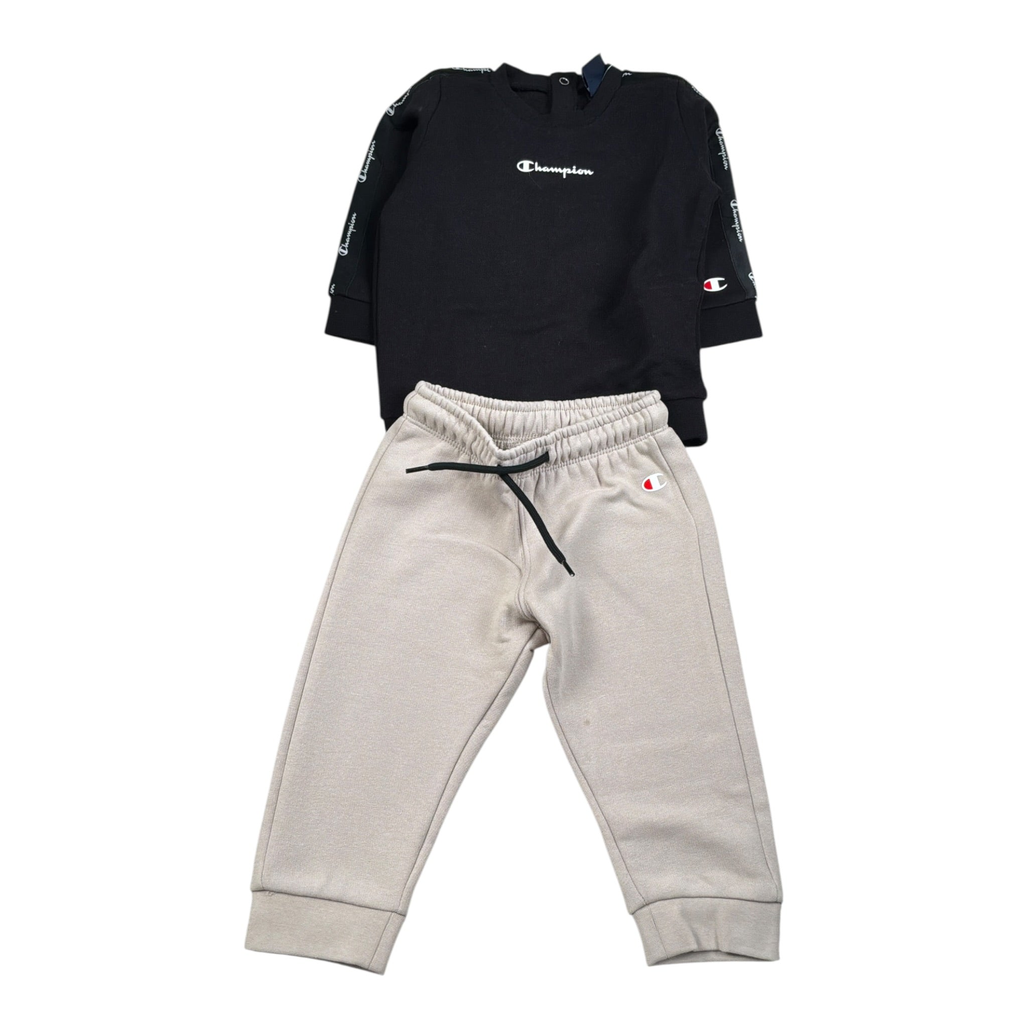 Champion Completo 2Pz Felpa-Pantalone Nero per Neonato 306555 NERO CHAMPION 