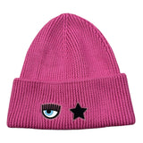 Chiara Ferragni Cappello tinta unita con Logo Fuxia per Bambina 73SBZK36 FUXIA CHIARA FERRAGNI 