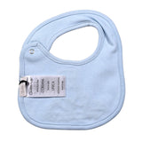 Ciccino Bavetta tinta unita con Ricami Azzurro per Neonato CCB0496 AZZURRO CICCINO 