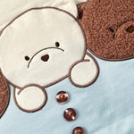 Ciccino Coperta tinta unita con Stampa Bianco per Neonato CCB0500 BIANCO CICCINO 