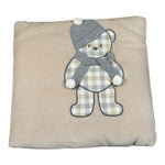 Ciccino Coperta tinta unita con Stampa Beige per Neonato CCB0507 BEIGE CICCINO 