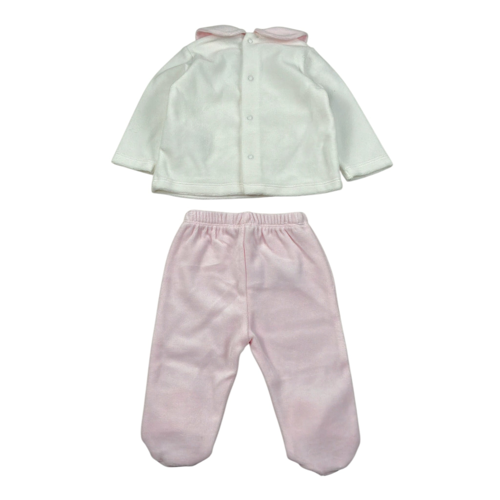 Ciccino Completo 2Pz Maglia-Ghettina Panna per Neonata CCG0638 PANNA CICCINO 