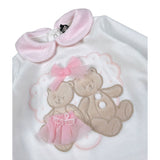 Ciccino Completo 2Pz Maglia-Ghettina Panna per Neonata CCG0638 PANNA CICCINO 