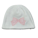 Ciccino Cappello tinta unita In Ciniglia Bianco per Neonata CCG0639 BIANCO CICCINO 