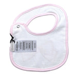 Ciccino Bavetta tinta unita con Ricami Bianco per Neonata CCG0640 BIANCO CICCINO 