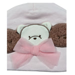 Ciccino Cappello tinta unita con Ricami Rosa per Neonata CCG0650 ROSA CICCINO 