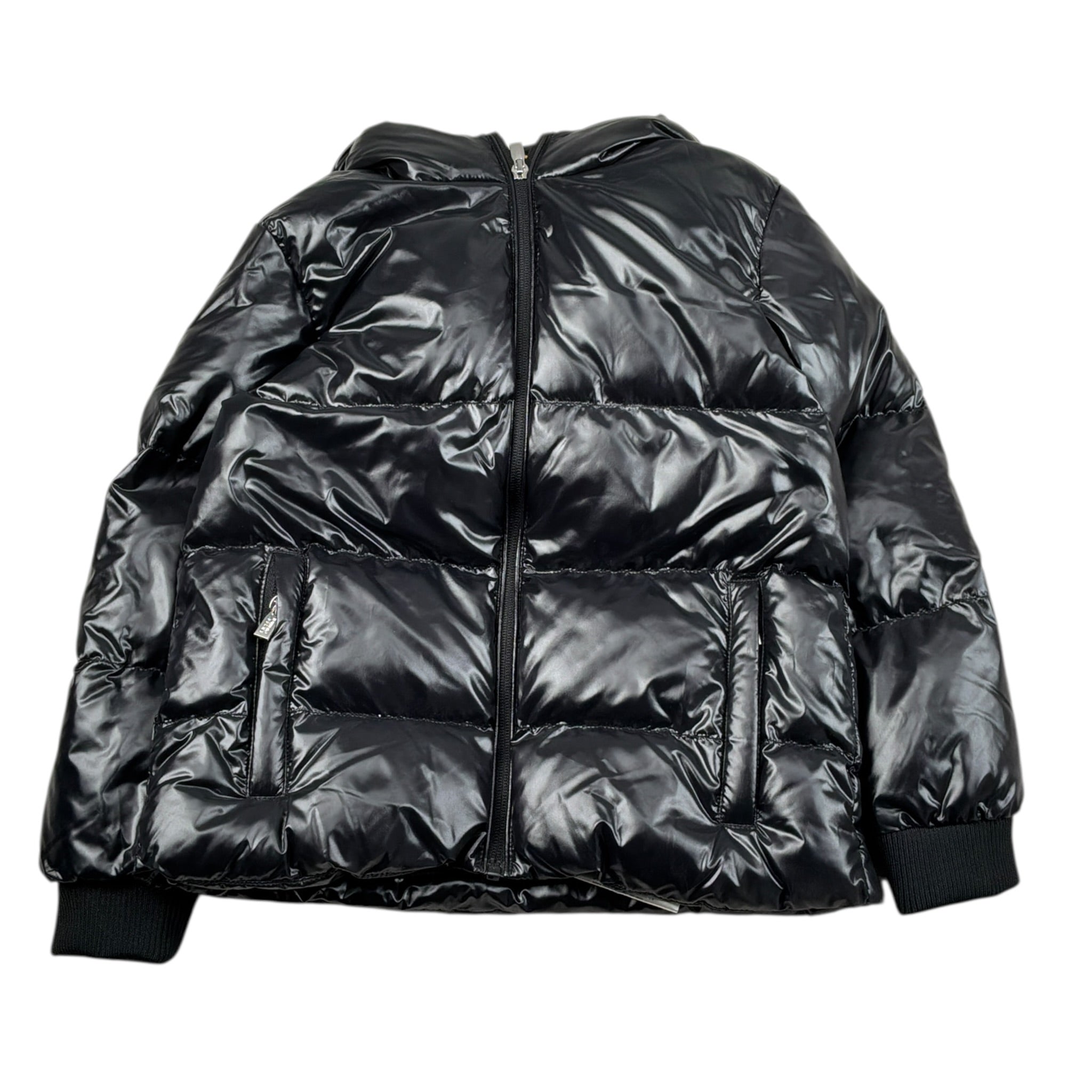 Ciesse Piumini Giubbino tinta unita con Zip E Cappuccio Nero per Bambino 246CPJJ02852 NERO CIESSE PIUMINI 