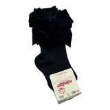 Cnd Calzini tinta unita con Fiocco Blu per Neonata 2489 BLU CND 