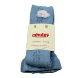 Cnd Calze Tnta Unita con Ricami Azzurro per Neonata 2591 AZZURRO CND 