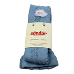 Cnd Calze Tnta Unita con Ricami Azzurro per Bambina 2591J AZZURRO CND 