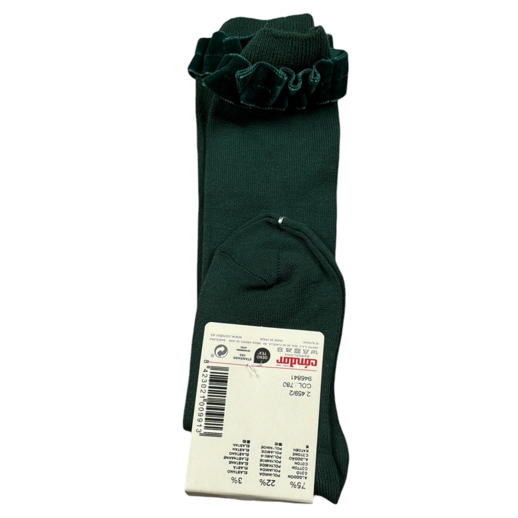 Cnd Calzini tinta unita Verde per Bambina 459 VERDE CND 