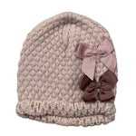 Cnd Cappello tinta unita con Fiocco Rosa per Neonata 50007028 ROSA CND 
