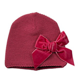 Cnd Cappello tinta unita con Fiocco Fuxia per Neonata 50036011 FUXIA CND 