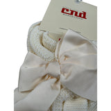 Cnd Sciarpa tinta unita con Fiocco Panna per Bambina 50438011 PANNA CND 