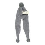 Cnd Cappello tinta unita con Pon Pon Grigio per Bambina 50462011 GRIGIO CND 