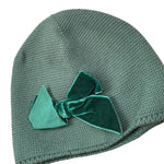 Cnd Cappello tinta unita con Fiocco Verde per Bambina 642356 VERDE CND 