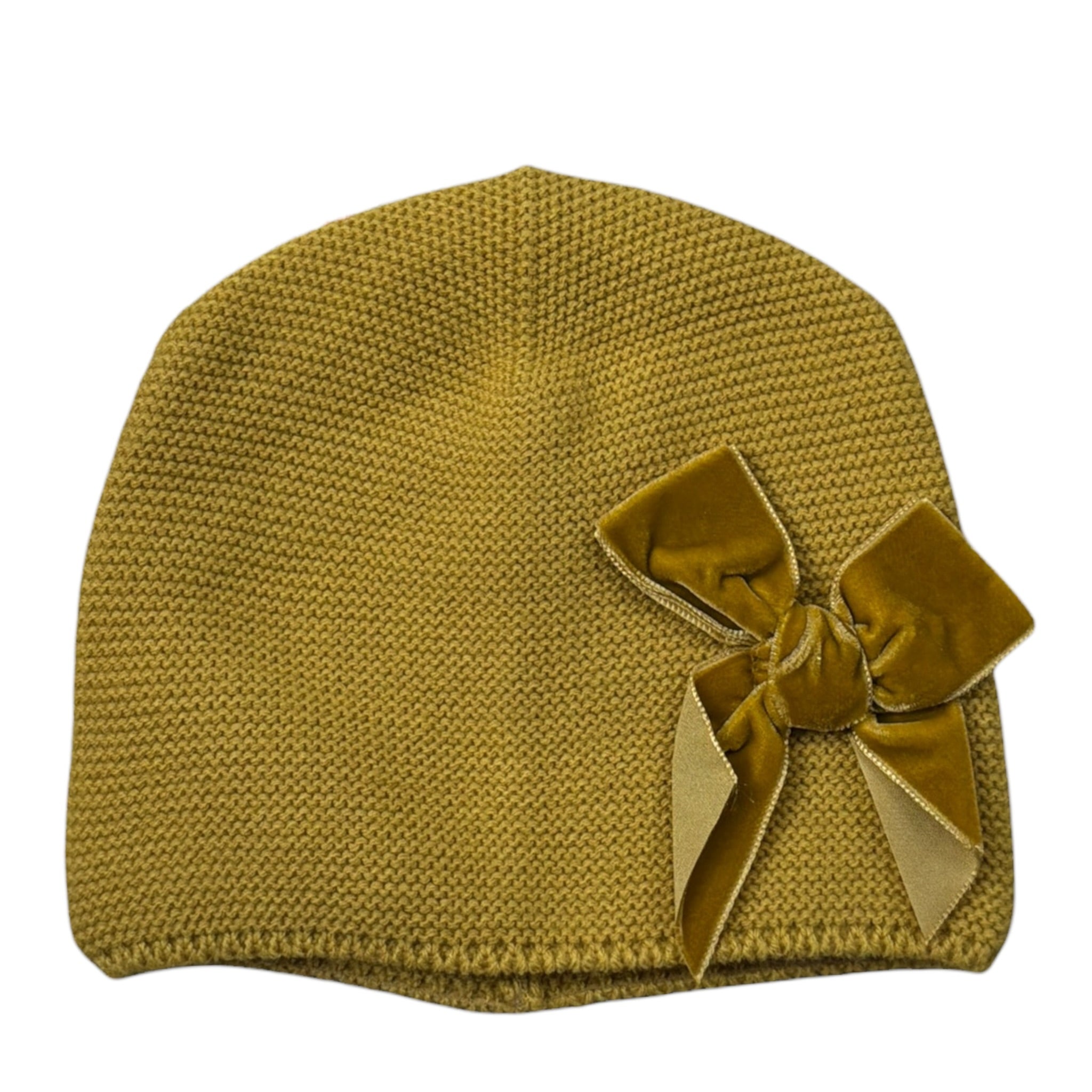Cnd Cappello tinta unita con Fiocco Giallo per Bambina 671543 GIALLO CND 
