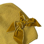 Cnd Cappello tinta unita con Fiocchi Giallo per Bambina 671550 GIALLO CND 