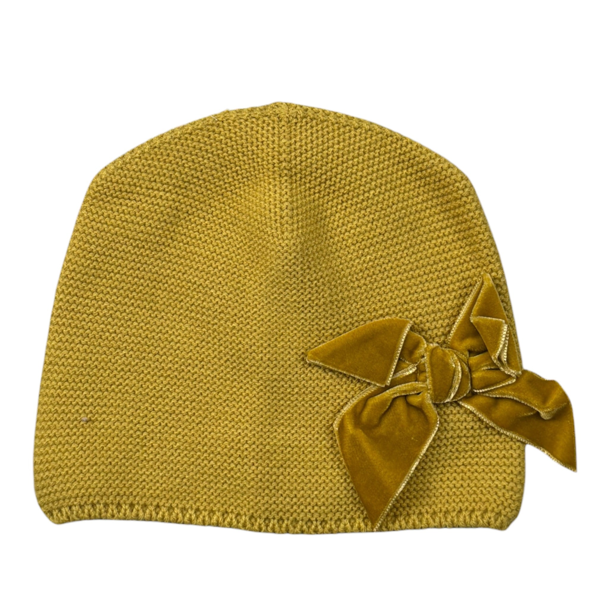Cnd Cappello tinta unita con Fiocchi Giallo per Bambina 671550 GIALLO CND 