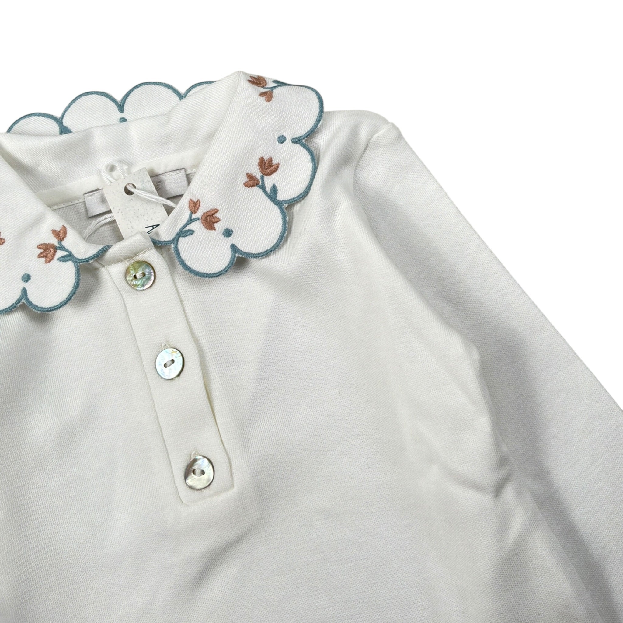 Coccode Shirt tinta unita con Colletto Bianco per Neonata C62155 BIANCO COCCODE 