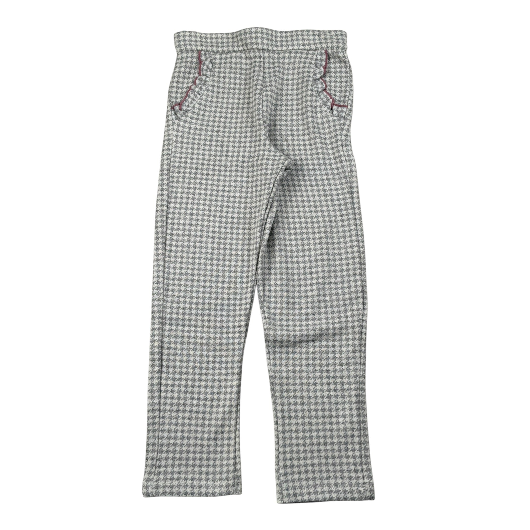 Coccode Pantalone Bicolore con Fantasia A Quadri Bianco/Grigio per Bambina C62250J BIANCO/GRIGIO COCCODE 
