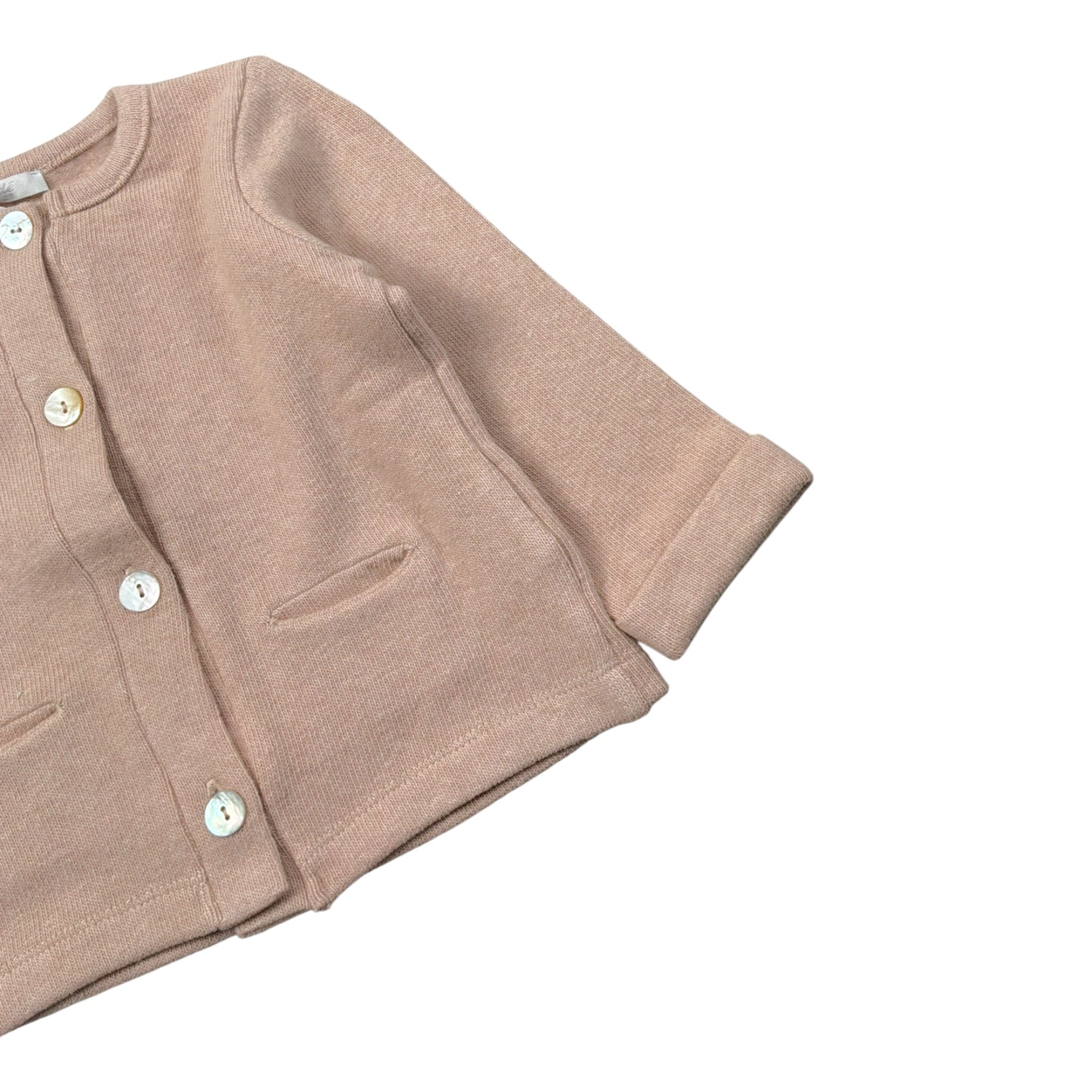 Coccode Cardigan tinta unita con Bottoni Rosa per Neonata C62340 ROSA COCCODE 