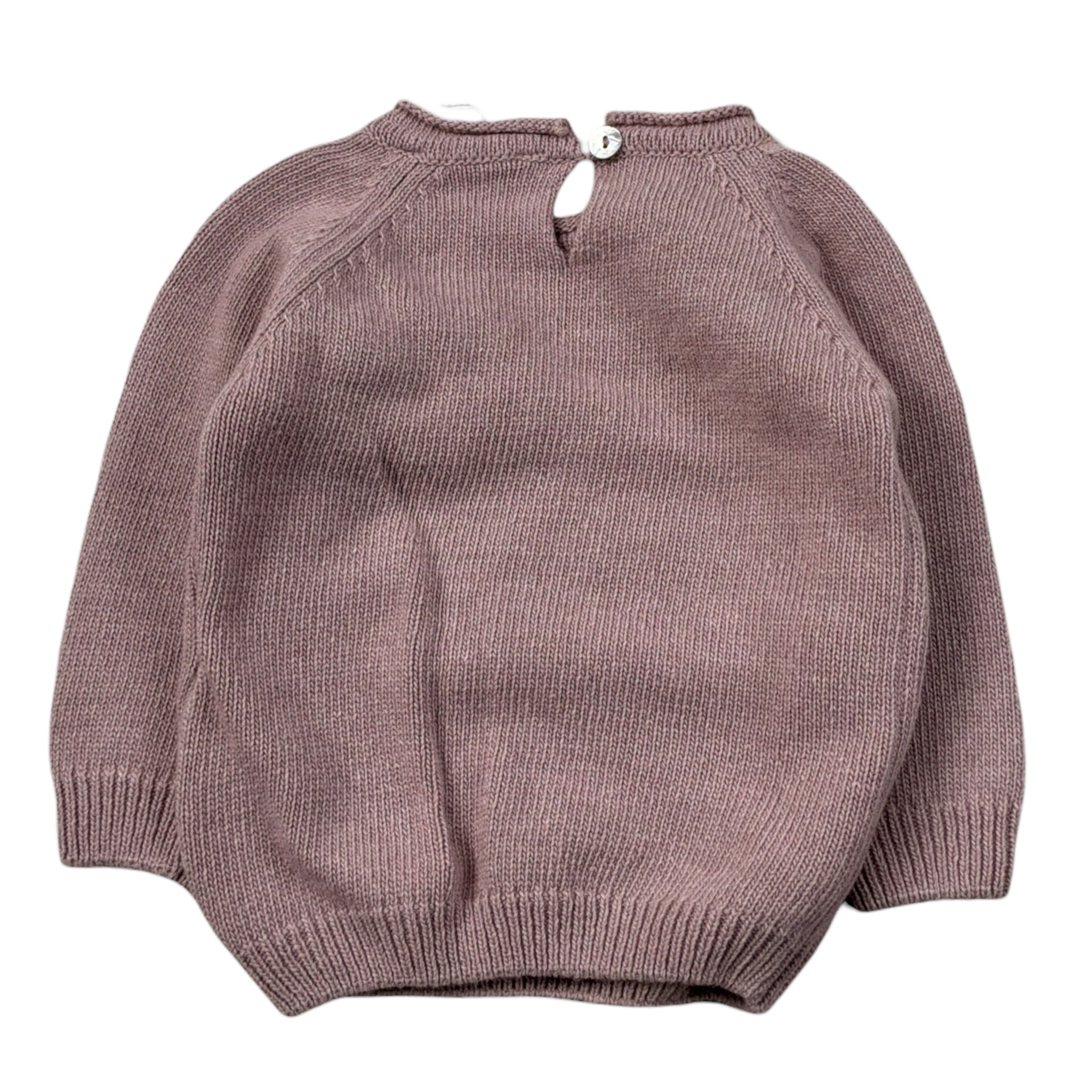 Coccode Maglia tinta unita con Fiocco Rosa per Bambina C62635J ROSA COCCODE 