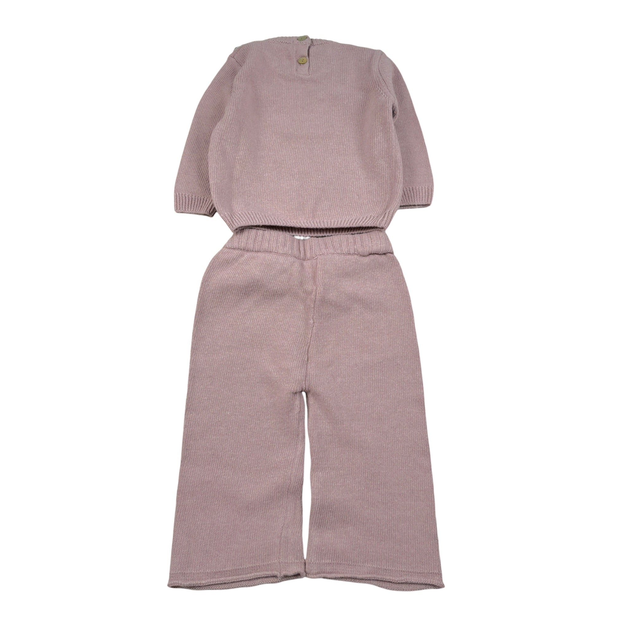 Coccode' Completo 2Pz Maglia-Pantalone tinta unita Rosa per Neonata C62654N ROSA COCCODE' 