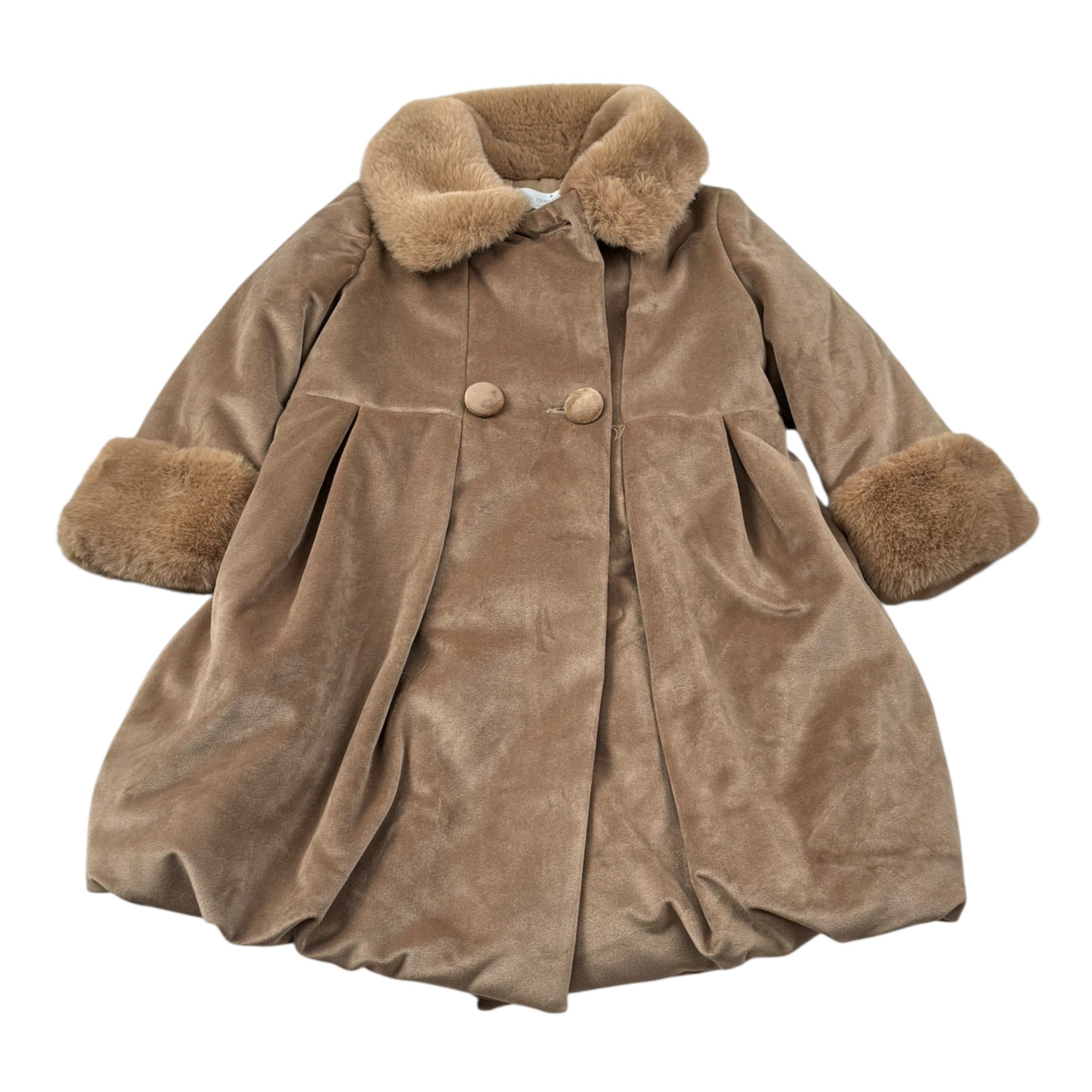 Colori Chiari Cappotto tinta unita Beige per Neonata FN116670 BEIGE COLORI CHIARI 