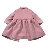 Colori Chiari Cappotto tinta unita con Fiocchi Rosa per Neonata FN117904 ROSA COLORI CHIARI 