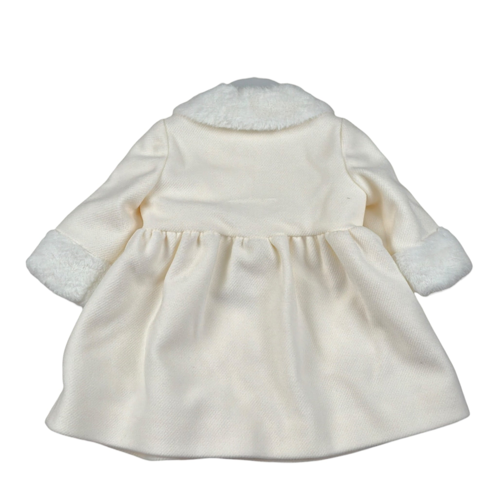 Colori Chiari Cappotto tinta unita con Colletto Panna per Neonata FN117905 PANNA COLORI CHIARI 