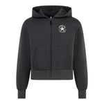 Converse Felpa tinta unita con Zip E Cappuccio Grigio per Bambina 4CG807 GRIGIO CONVERSE 